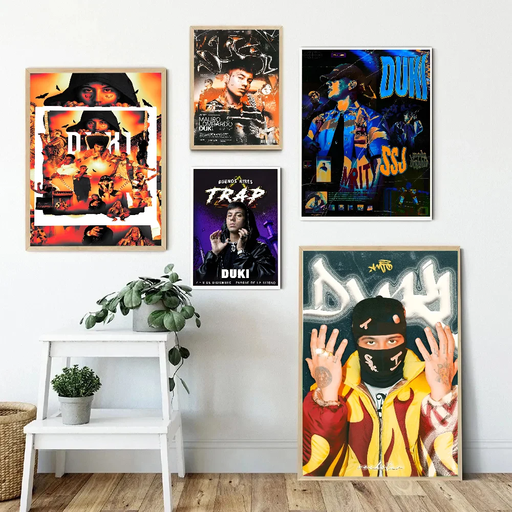 Rapper Duki  Poster Anime Posters Sticky HD Quality Wall Art Retro Posters for Home Kawaii Room Decor