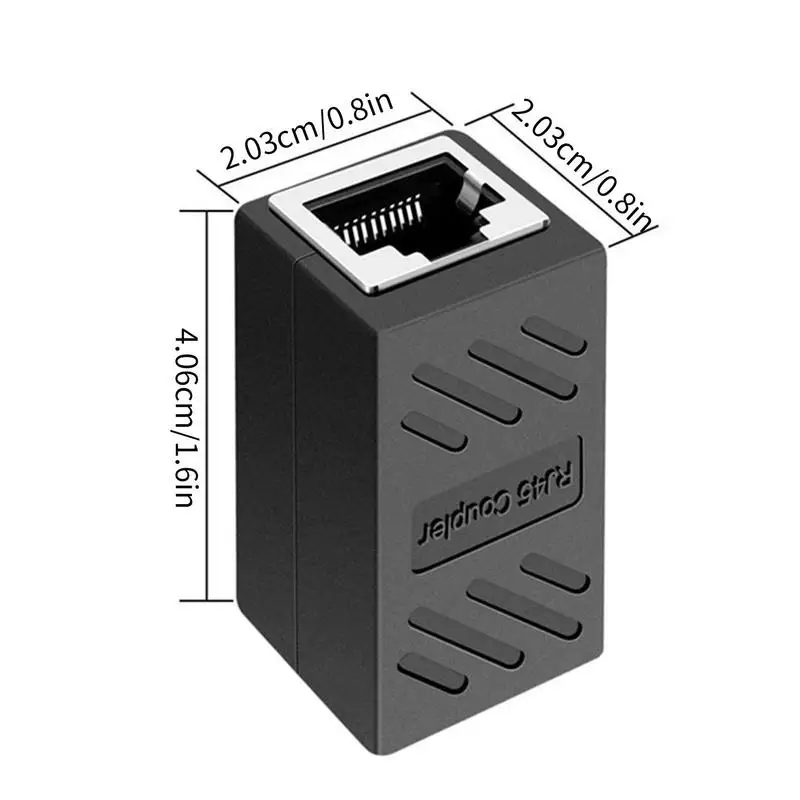 Conector RJ45 extensor de red Ethernet Kabel RJ45, adaptador de interfaz Gigabit hembra a hembra