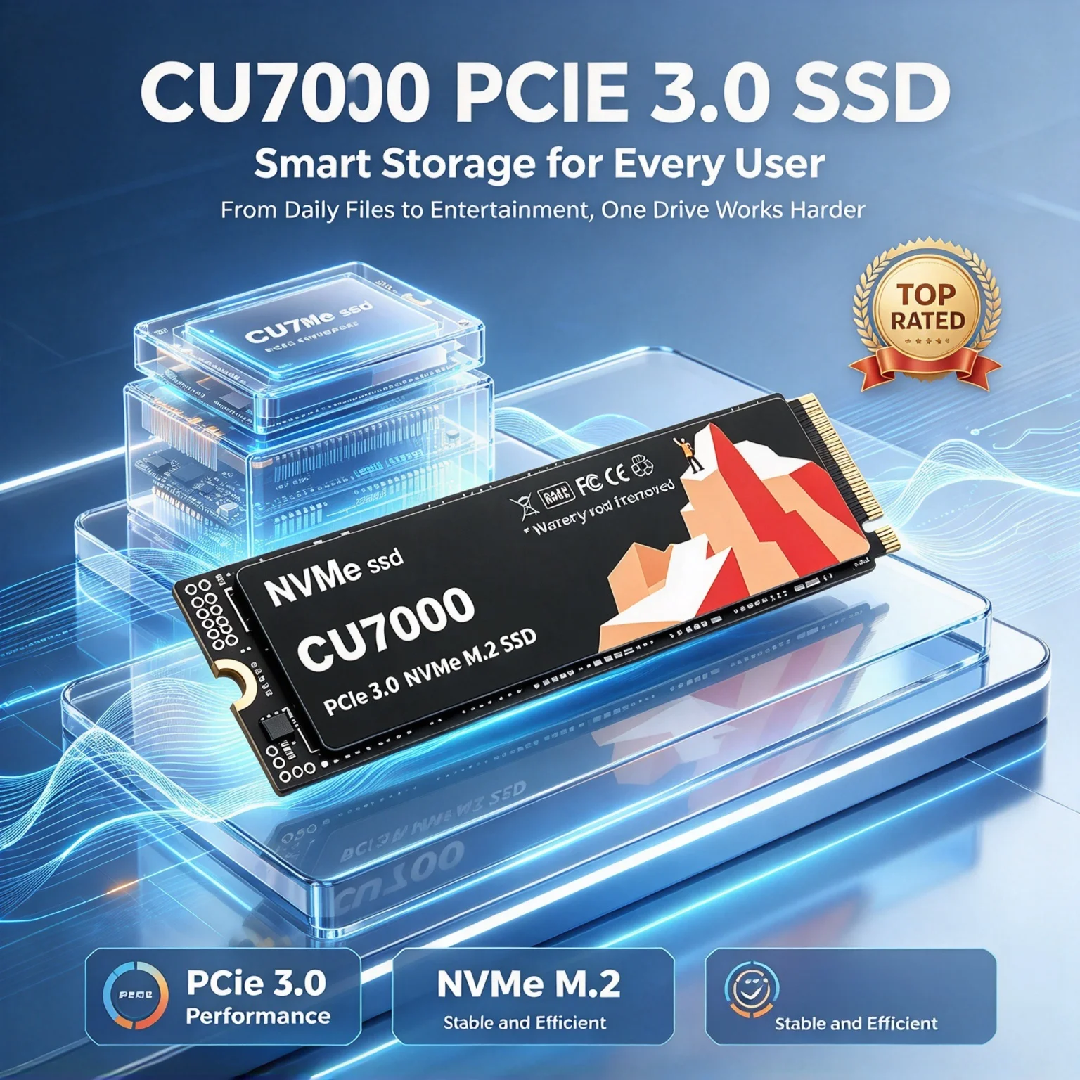 CU7000 M.2 NVMe Solid State Disk, 4TB/2TB/1TB, High Speed Internal Drive, Desktops, Gaming Laptops, Pro Speed Core. Super Max.