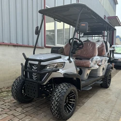 High Performance Lifted Golf Cart 48V 60V 72V Lithium Battery 4 Seats Electric Golf Cart with Solar Panel Golf cart