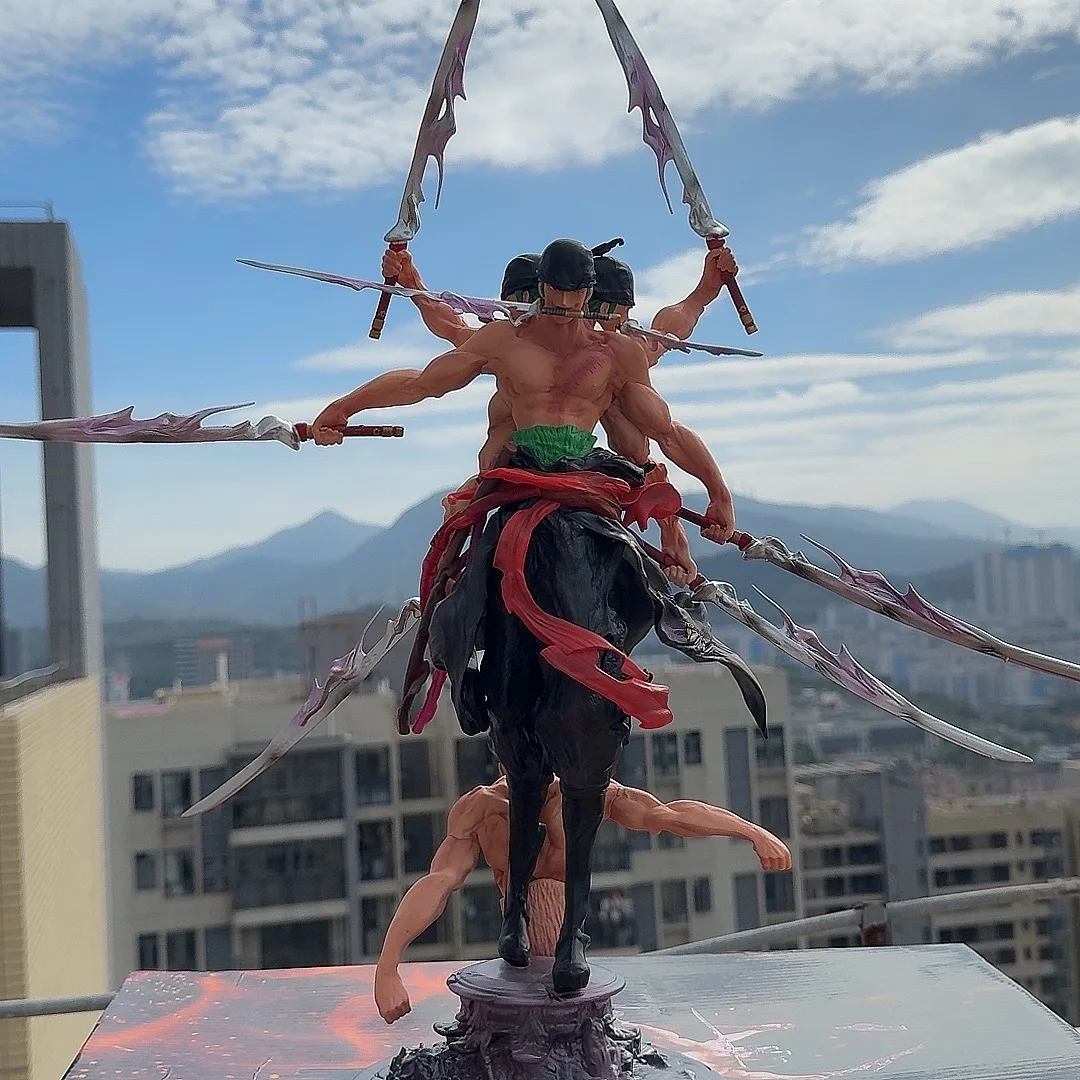 

52 см Pirate King Ghost Island Asura Nine Blade Flow, три головы, шесть вооружений, Саурон, призрак, газ, модель Саурона, кулон, ремесло