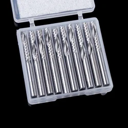 10 Stuks Schacht Enkele Fluit Spiraal Einde Frees Frees Router Bits Cel