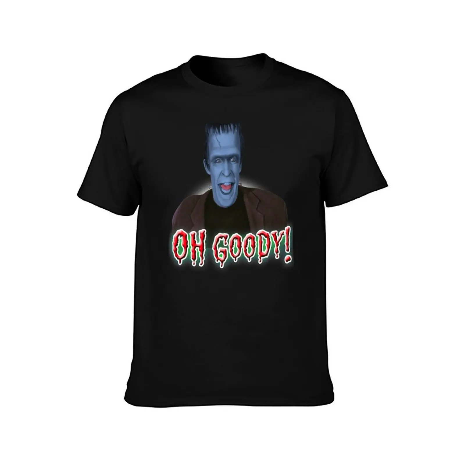 HERMAN MUNSTER OH GOODY! T-Shirt, Summer Casual Cotton Tee, Oversized Streetwear Tops, Vintage Graphic Print, Unisex Men Women