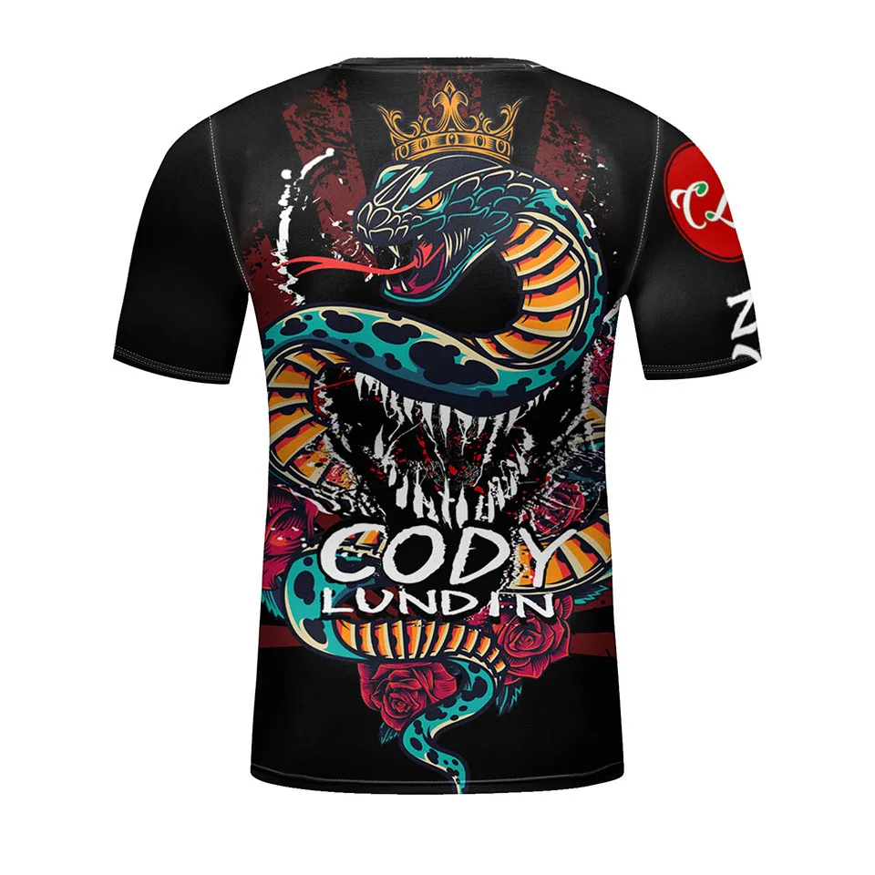 New Jiu Jitsu T-shirt+Pant Rashguard MMA For Kid 4Pcs/set Bjj Boxing Jerseys Children Sport Muay Thai Shorts Compression Tights