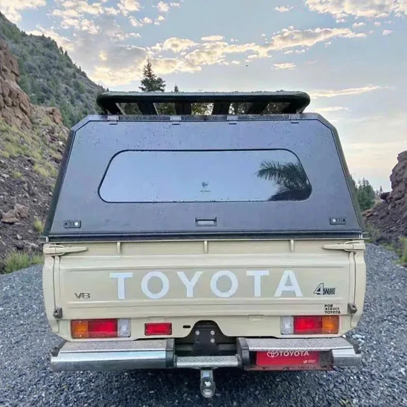

Aluminum Custom-Fit Pickup Topper for LC79 Rust-Proof Hardtop Truck Camper Shell