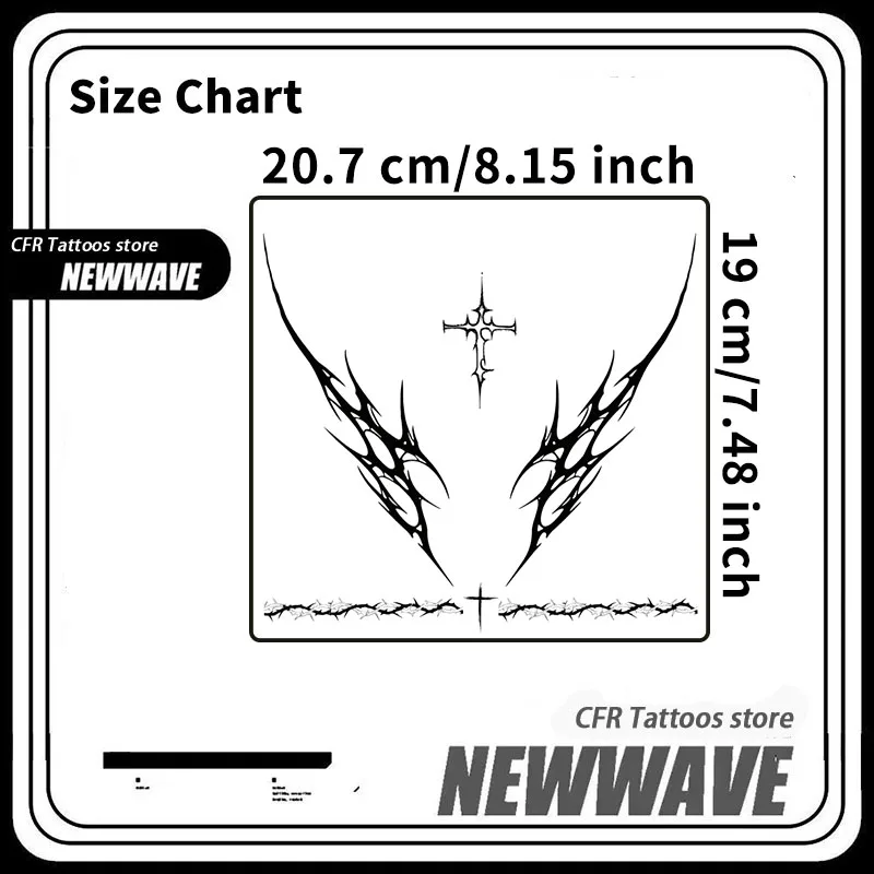 Sexy Devil Line Waist Herbal Juice Tattoo Sticker For Men Woman Body Waterproof Temporary Tattoo Fake Tattoo New 2025 Charm Gift
