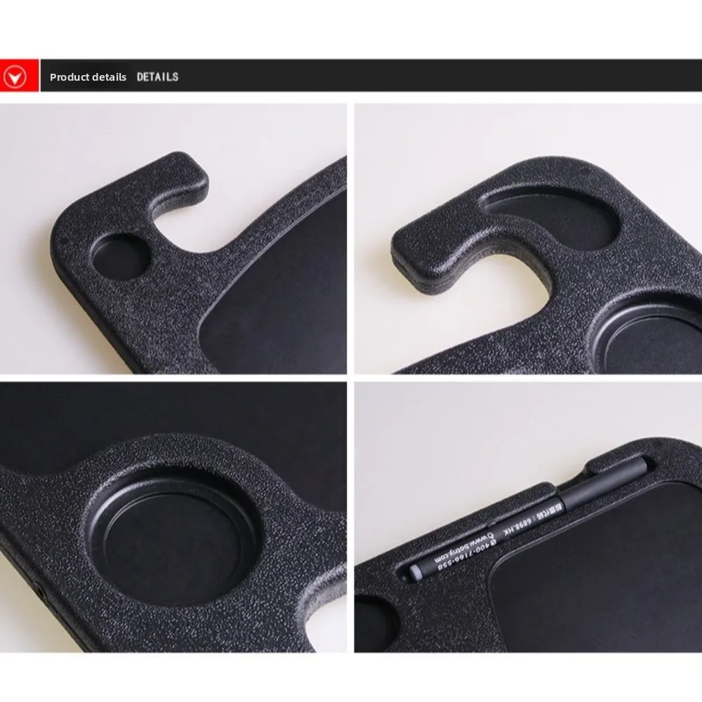 New ABS Car Laptop Desk Work Surface Easy to install Car Dining Table Large Size Mount Bracket Coffee Tray Board Work On Road