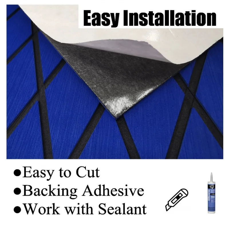 240cm x 60cm x 6mm(94.5''x23.62''x0.24'') Redluck Blueprint Antiderrapante EVA Barco Iate marinho nroom ou piso carava