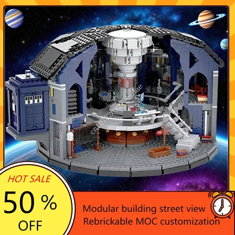 

3487PCS MOC Space Wars Doctor Who Custom Puzzle - City Street View Architecture DIY Model Kit for Kids Birthday Holiday Gift