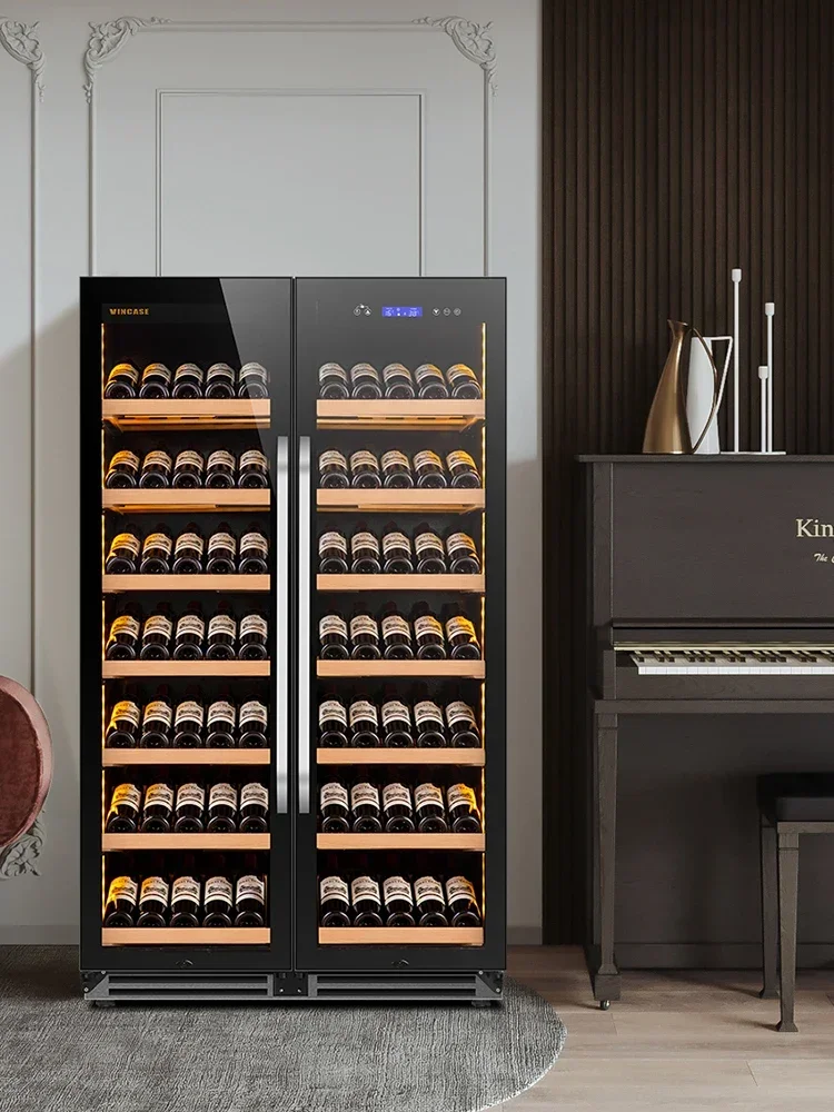

Two-door ultra-thin wine cabinet constant temperature wine cabinet ice bar tea beverage refrigerator