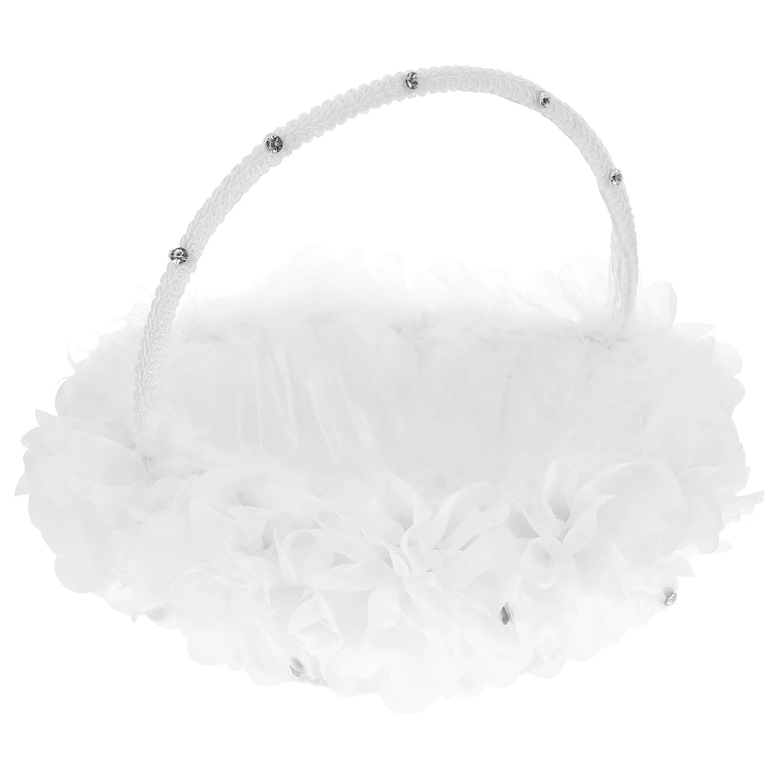 

Rustic Flower Basket Small Hand Wedding Party Favor Portable Hampers Baskets Holding Flowers Rose Petals Candies Graduation