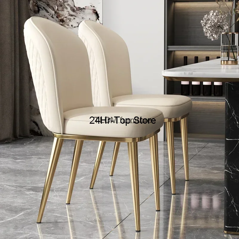 

Gold Designer Living Room Dining Chairs Office Nordic Dining Room Chairs Lounge Nordicas Library Furniture