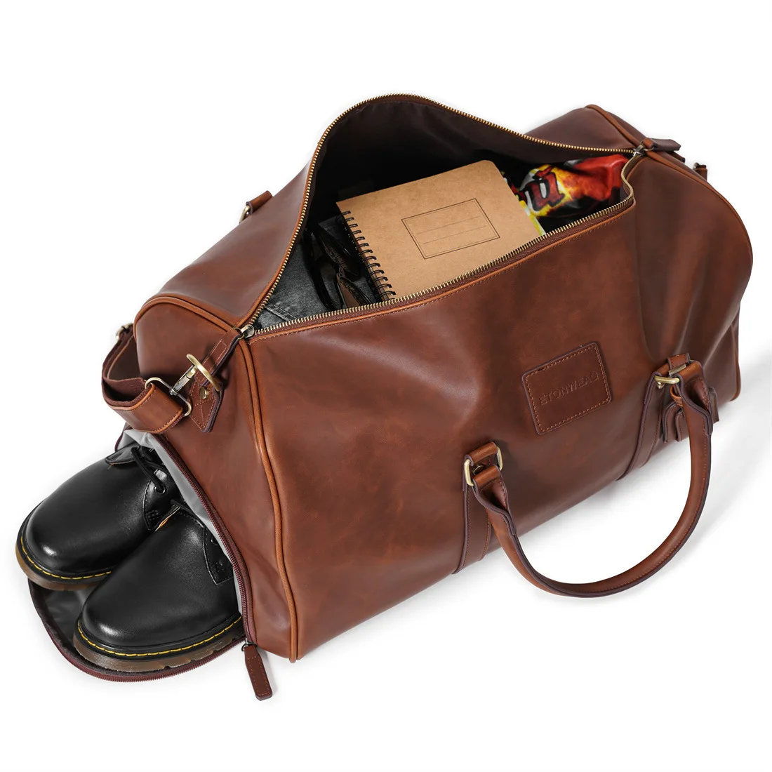 Luxus-Handtasche für Herren, Umhängetaschen, große Kapazität, Reisetasche, modische Handtasche für Herren, Trocken-Nass-Trennung, Sport-Fitness-Handtasche, Bolso – Detail 8