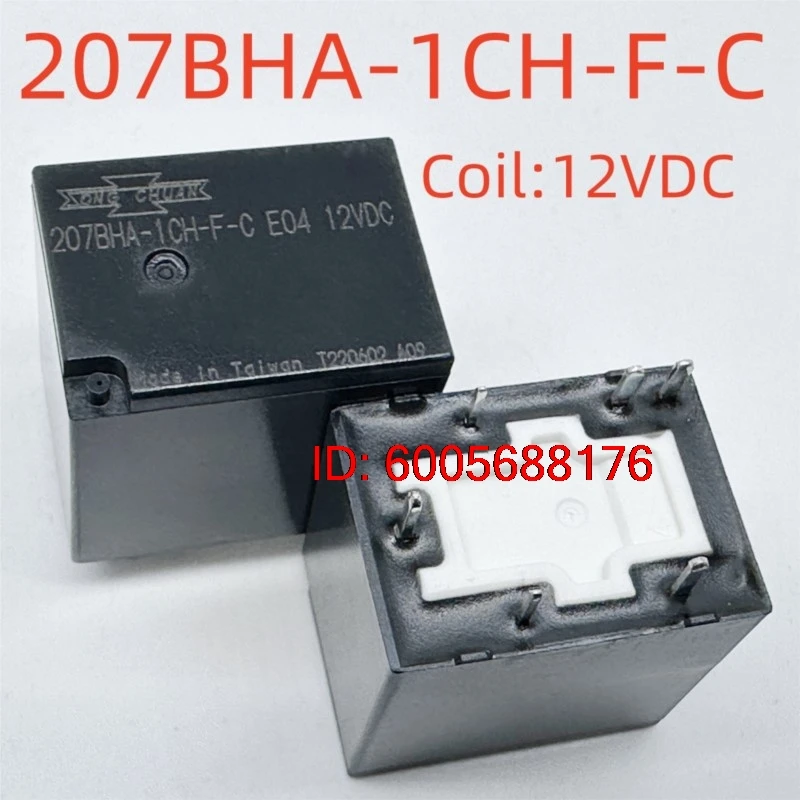 10PCS New 207BHA-1CH-F-C E04 12VDC Relay 6pins