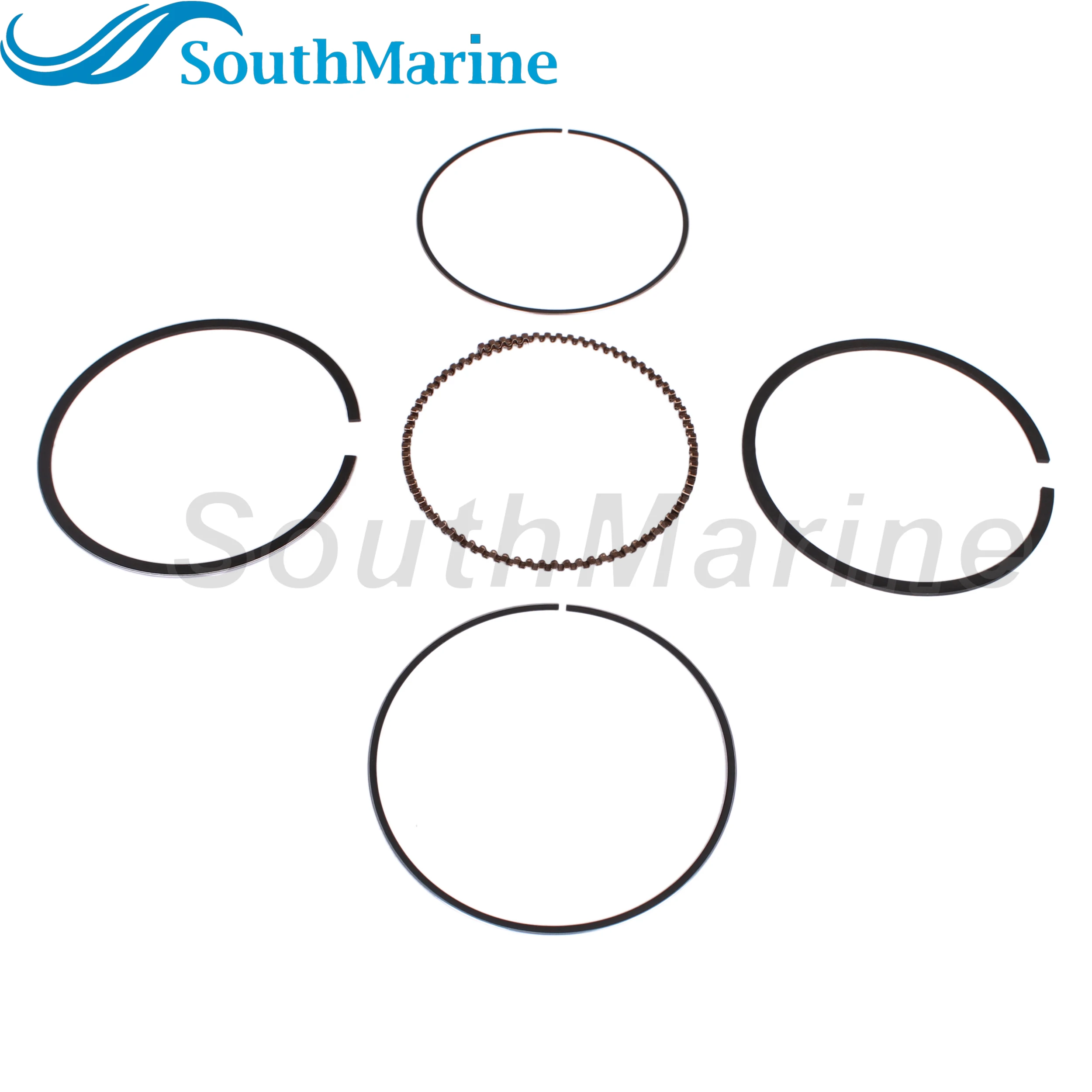 Boat Engine 68T-11603-00 68T-11603-01 STD Piston Ring for Yamaha 8HP 9.9HP Boat Motor, 56mm STD