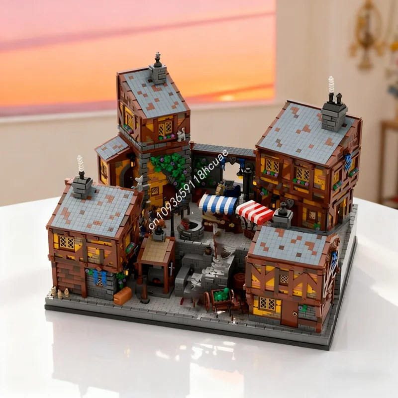 

8815pcs MOC Medieval Street Castleed Model Building blocks Assemble creative idea Education Kids Christmas gifts toys Birthday