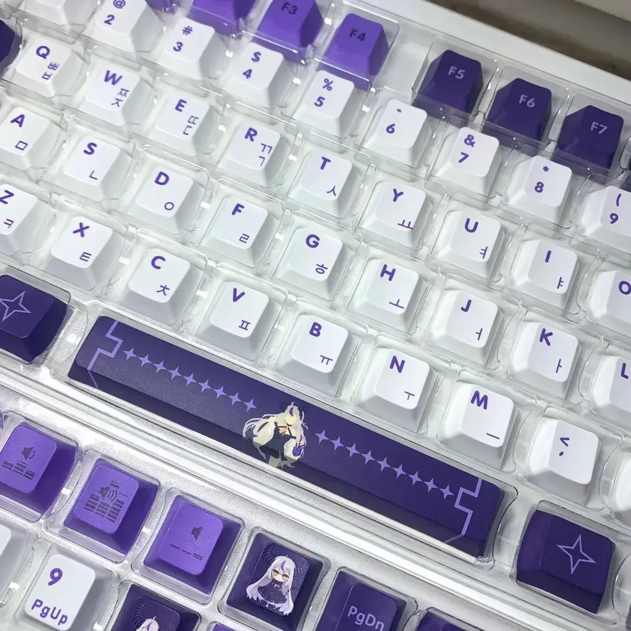 Vtuber Hololive Keycaps 132 Keys Ouro Kronii PBT Key Cover DYE