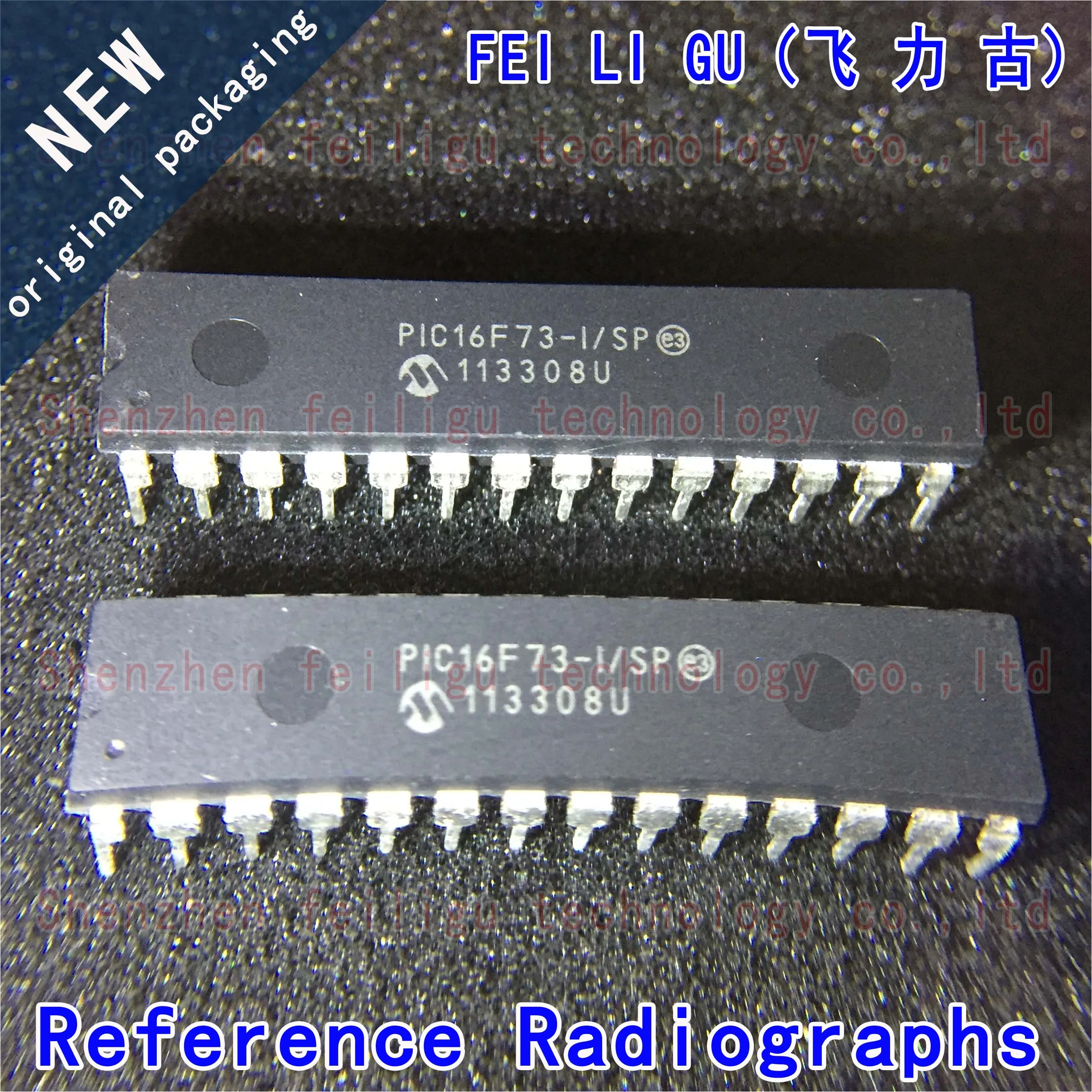 1~30CPS 100% New Original PIC16F73-I/SP PIC16F73-I PIC16F73 Package:DIP28 In-line MCU/MPU/SOC Microcontroller chip