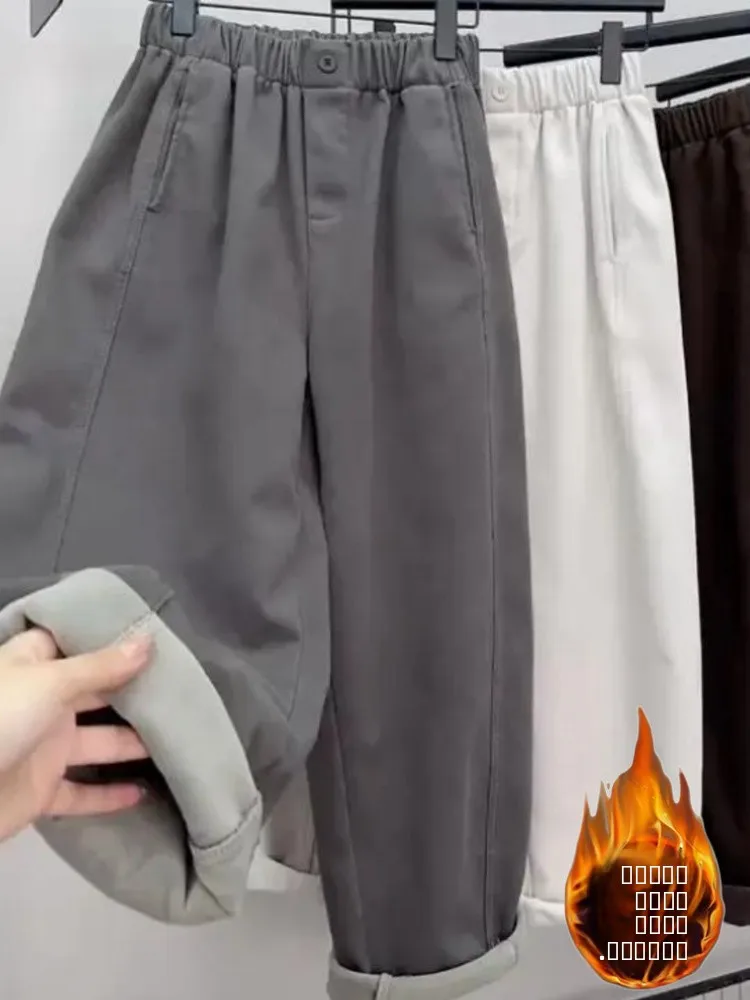 

Джинсы Fce Lined Knife женские свободного кроя с высокой талией, укороченные, в корейском стиле, цветные