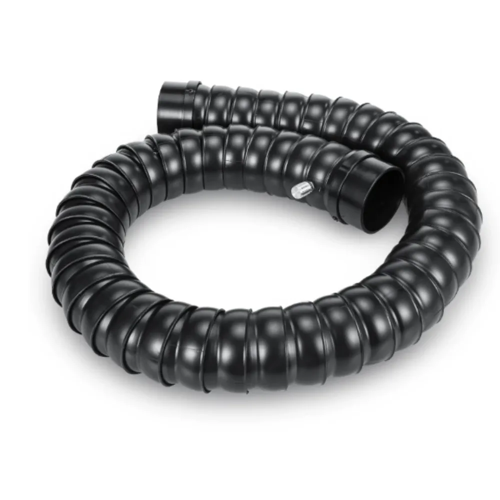 Durable POM Flexible Smoke Exhaust Pipe 50/75mm for Welding & Soldering Fume Extractor Arm with Hood High Temp