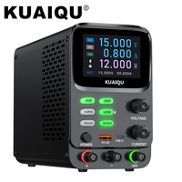 KUAIQU 5 Digits Programmable Adjustable Power Supply 30V 10A,0.001A Battery Simulation Tester,Hyperbolic Display OCP OVP OUTPUT