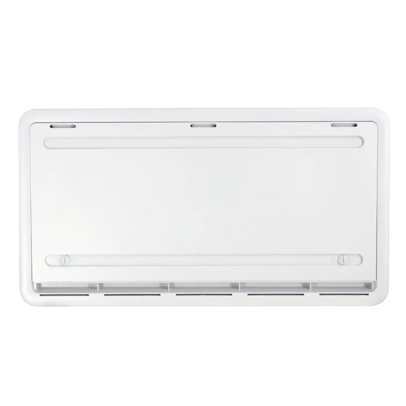 TYTXRV 12V RV Grille Air Vent With Two Fans ABS White Side Mounted Cooling Ventilation Fan