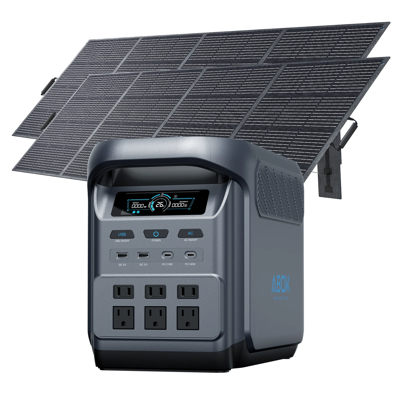 ABOK 1800W 2000W Stazione di A - Portable Power Station 2000W Lifepo4 recensione e prezzo