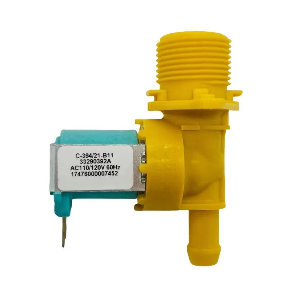 Solenoid Water Inlet Valve 17476000007452 AC 110V for Washing Machine Water Supply Control and Pressure Stability