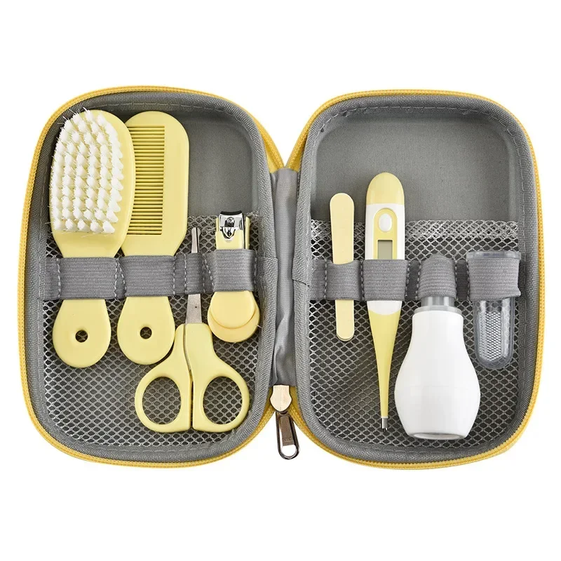 8-piece Comb Nose Inhaler EVA Package Care Set Coisas Para Bebê Cute Newborn Baby Multifunctional13pcs Baby Nail Clippers 8