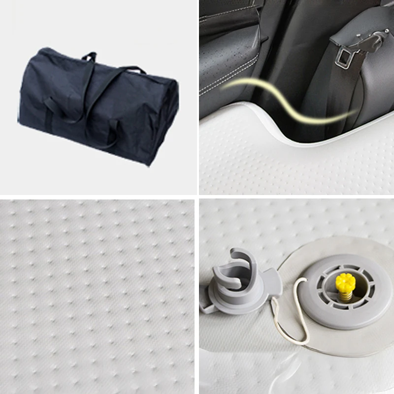 Matelas gonflable de lit d'air de matelas de voyage de voiture pliante de taille personnalisée pour dormir dans la voiture