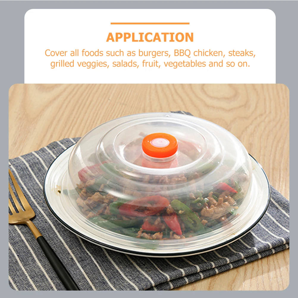 

4Pcs Plate Covers Microwave Lids Practical Fine Workmanship Keep Out from Food Suitable Microwave Oven Heating