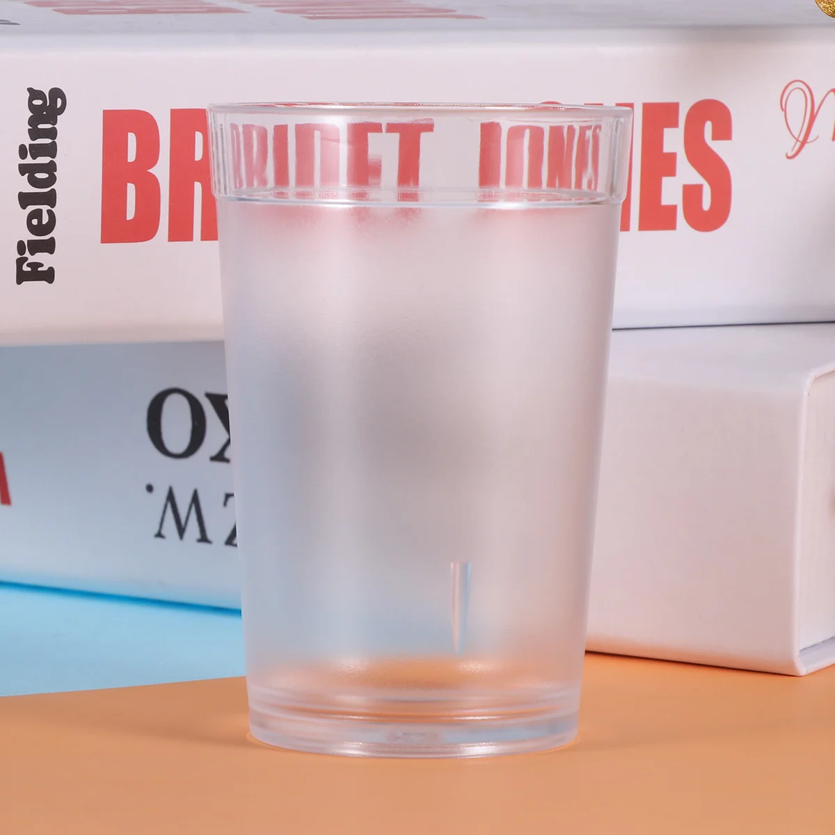 

10Pcs 230ml Shatterproof Clear Acrylic Tumbler Set Non Slip Frosted Texture Design for Wine Cocktails Home Party