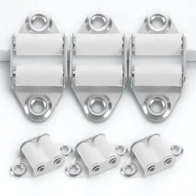 

6Pcs Roller Blind Fittings Accessories Aluminum Alloy Webbing Guides Easy Install Home Repair Set Roller Blind Hardware