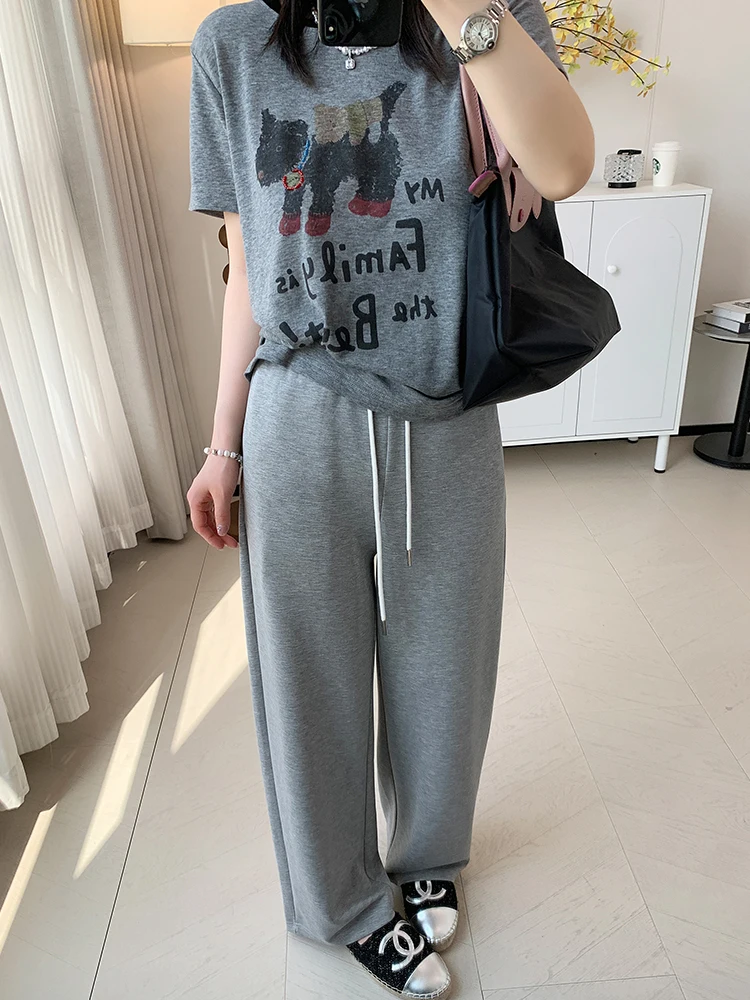 

Женские повседневные брюки прямого кроя из модала и лиоцелла с эластичным поясом, свободные, стройнящие, летние, новые, повседневные брюки-чинос