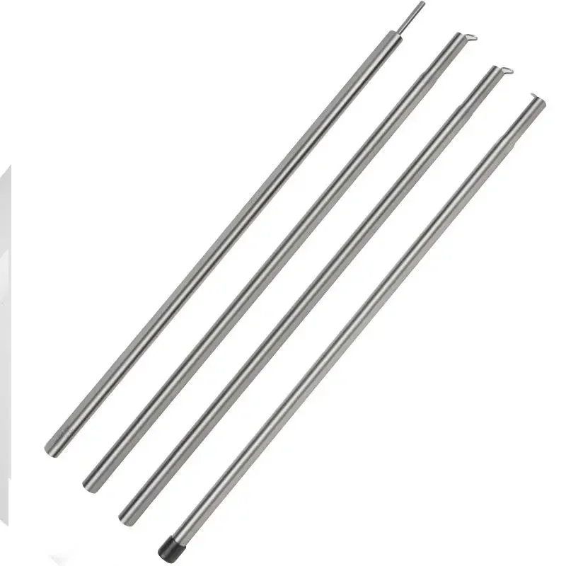 Titanium alloy canopy pole 2.4 meters high-strength tent foyer support pole outdoor camping accessories