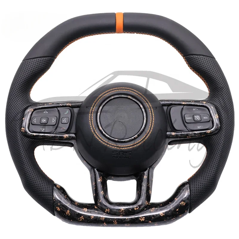 

For Wrangler JL Carbon Fiber Racing Steering Wheels 2018-2020