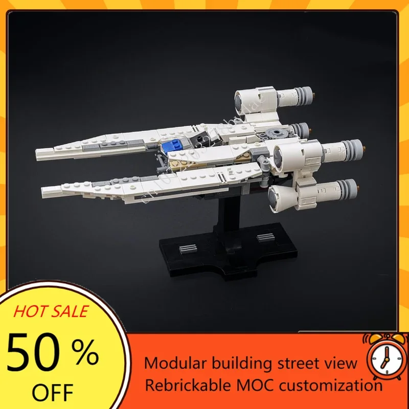 505PCS U Wing Starfighter Space War Militaire MOC SpaceShip Battle Model Aangepaste puzzels Architectuur DIY-assemblagemodel Speelgoedcadeau