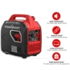 Generador inversor portátil PowerSmart de 2500 vatios con tecnología silenciosa y protección de CO 5