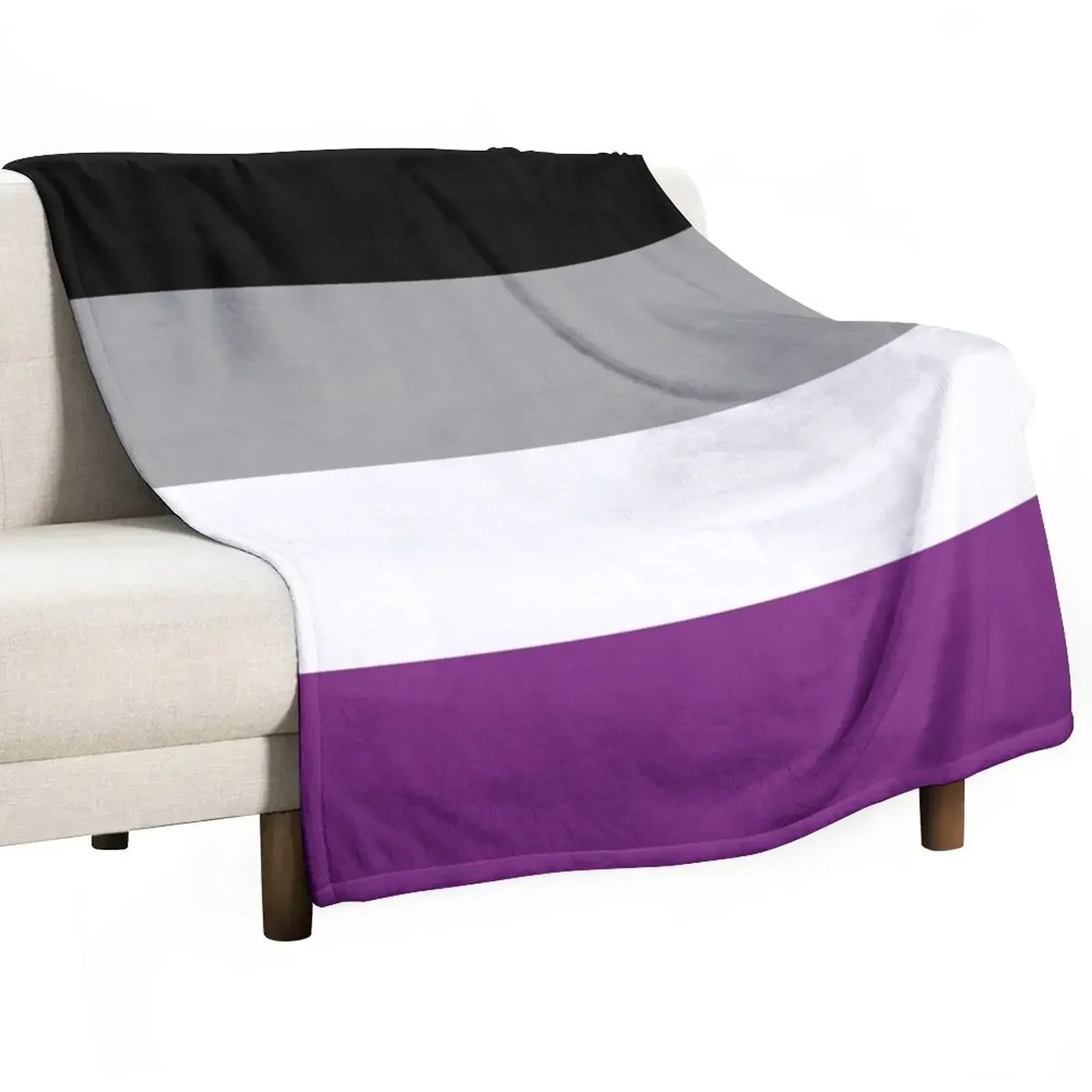Asexual flag Throw Blanket Single Vintage funny gift Furrys cosplay anime Weighted Blankets