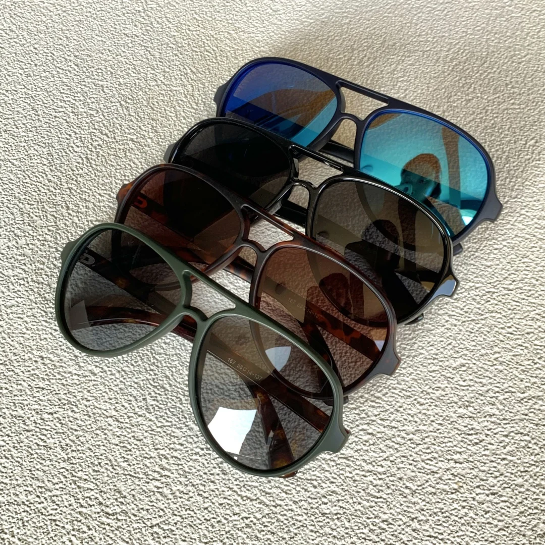 Pilot Polarisierte Sonnenbrille Männer Frauen Vintage Schwarze Schildkröte Sonnenbrille Luxus Designer Sonnenbrille für Männer Retro Driving Shades – Detail 1