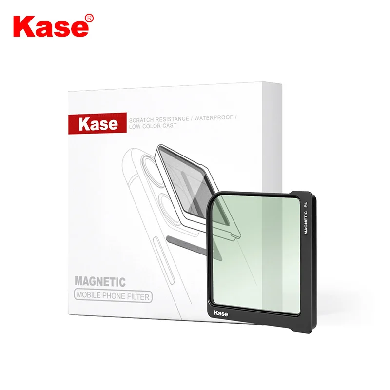 Kase المغناطيسي مربع PL/ND/ستار انفجار/خط أزرق/أسود ضباب/مرشح الليل الطبيعي مع التصحيح المغناطيسي للهواتف الذكية