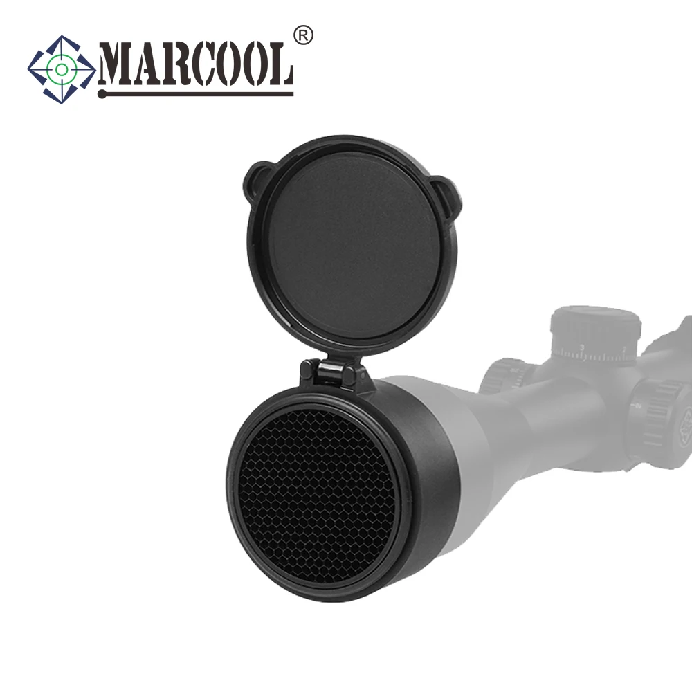 Marcool Tactical KillFlash Lens Caps For 44mm 50mm 56mm Optical Hunting Sight Rifle Scope Sunshade Mesh Honeycomb Filp-up Cover