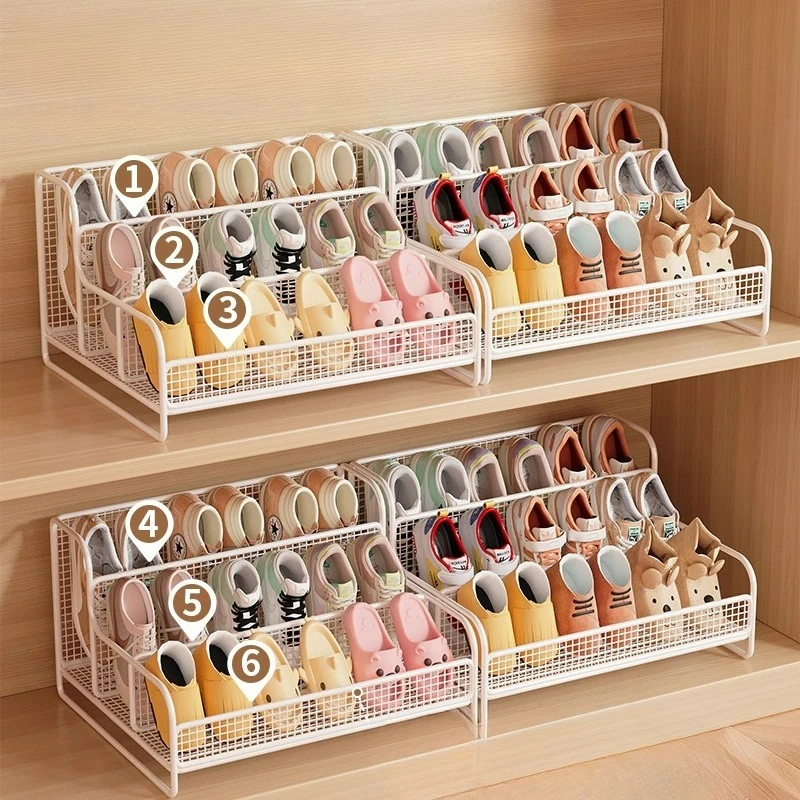 Baby Shoe Rack Children's Special Shoe Storage Rack Space-saving Classmate Storage Box Shelf Shoe Cabinet Storage Artifact