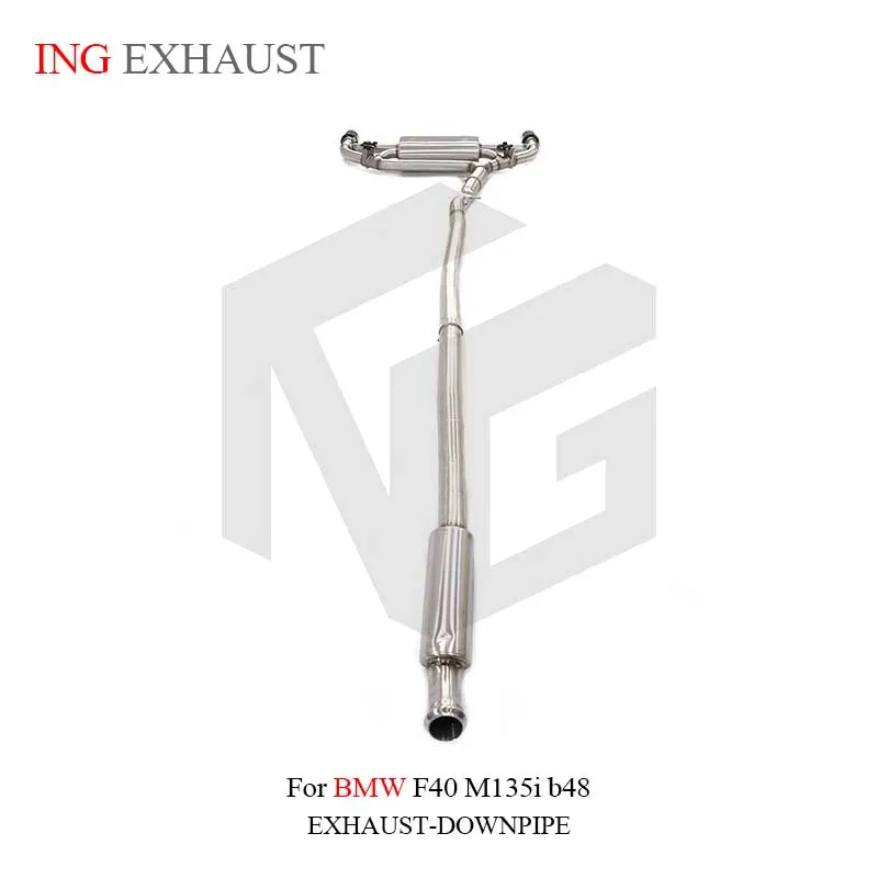 ING Stainless Steel Exhaust System Performance Catback For BMW F40 M135i b48 Valve Muffler