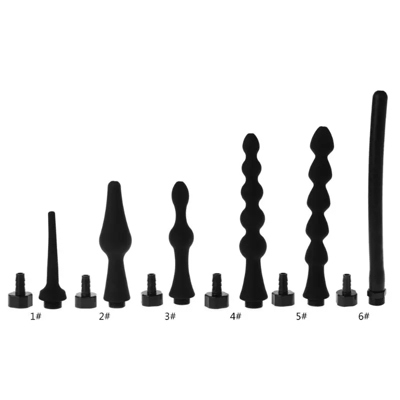 Description Picture 3 of itemEnema Anal Enema Nozzle Silicone Nozzles Anal Colon Tubes Enema Hose Enemator Anus Cleaning Manguera Ducha Anal Cleaner