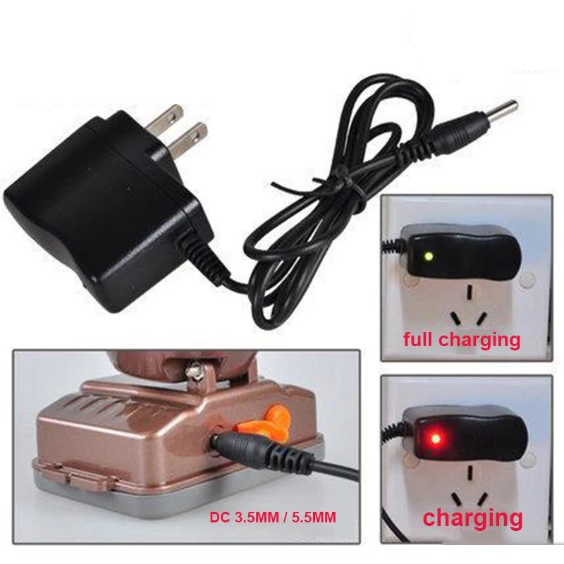 4.2V 500mA DC 3.5mm 5.5mm AC charger Power Supply Adapter charger for 3.7V flashlight 18650 16340 flashlight torch lamp