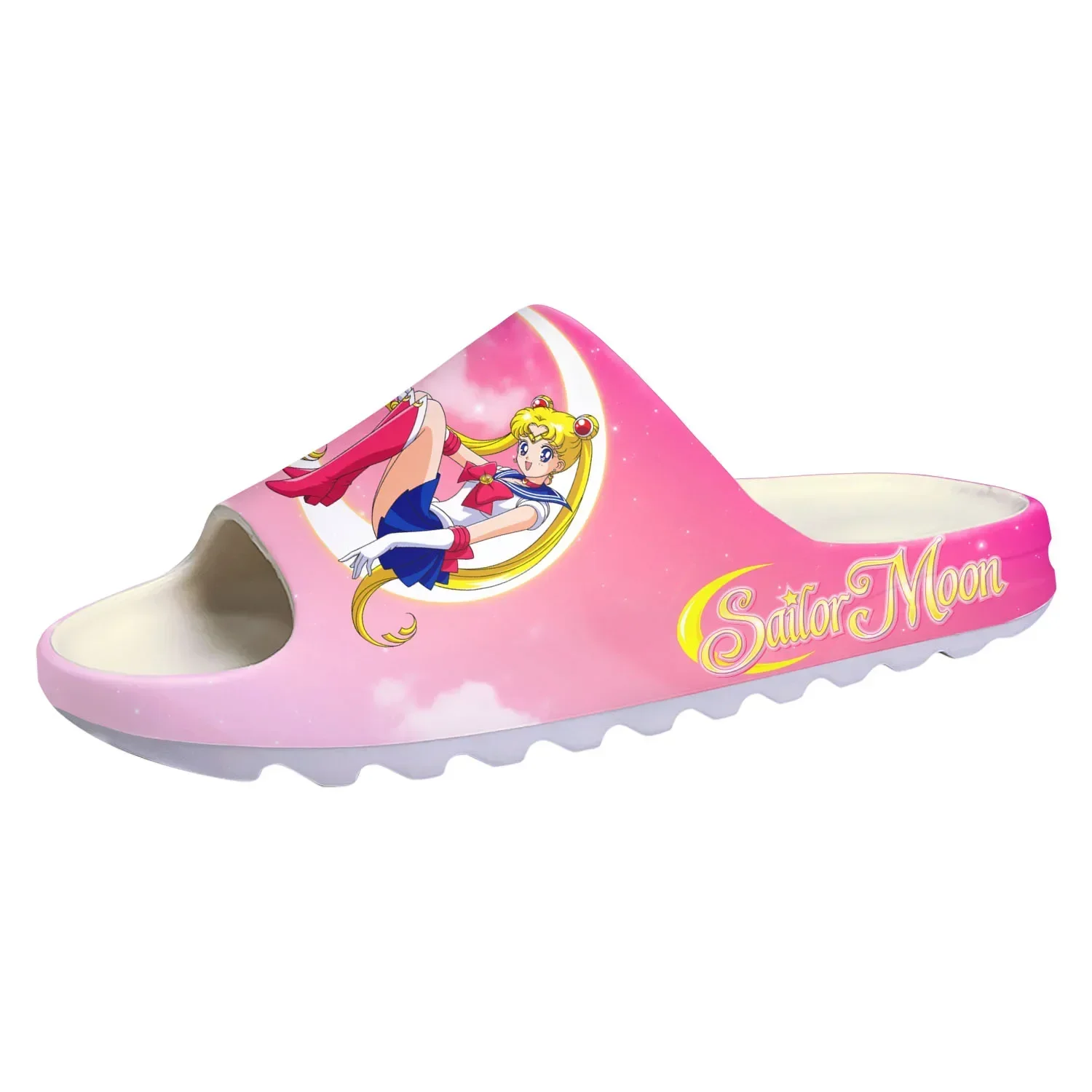 Anime Moon Manga Cartoon Sailor Sllipers Home Clogs Customized Step On Water Shoes Mens Womens Teenager Step in Sandals