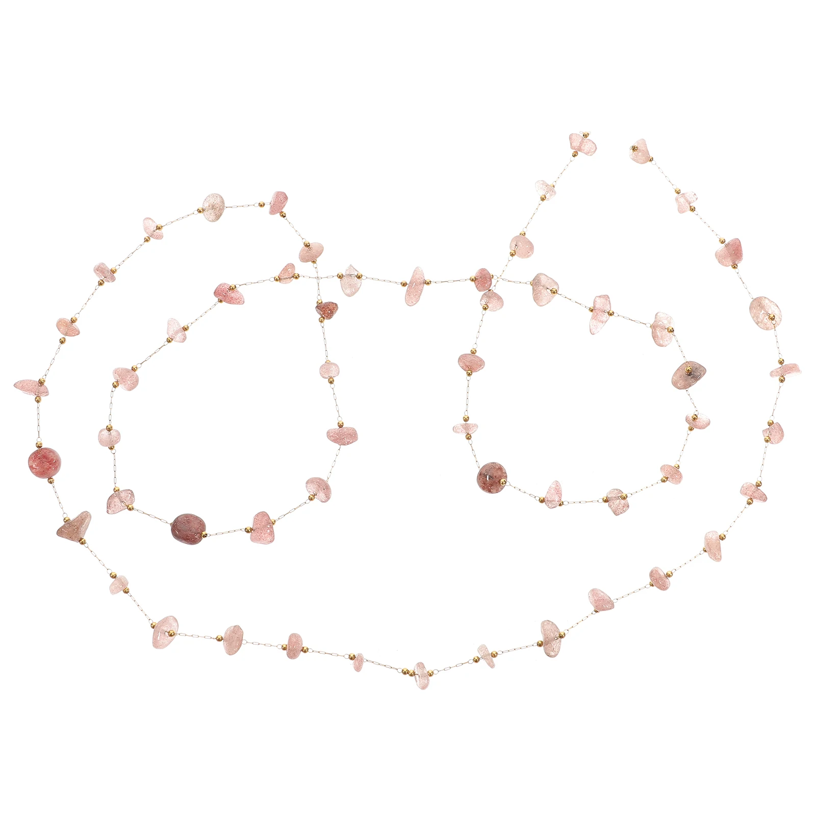 

Crystal Necklace Beads Chain s Decorative Stone Stainless Steel Natural Color Jewelry Craft Making Bracelet Earrings