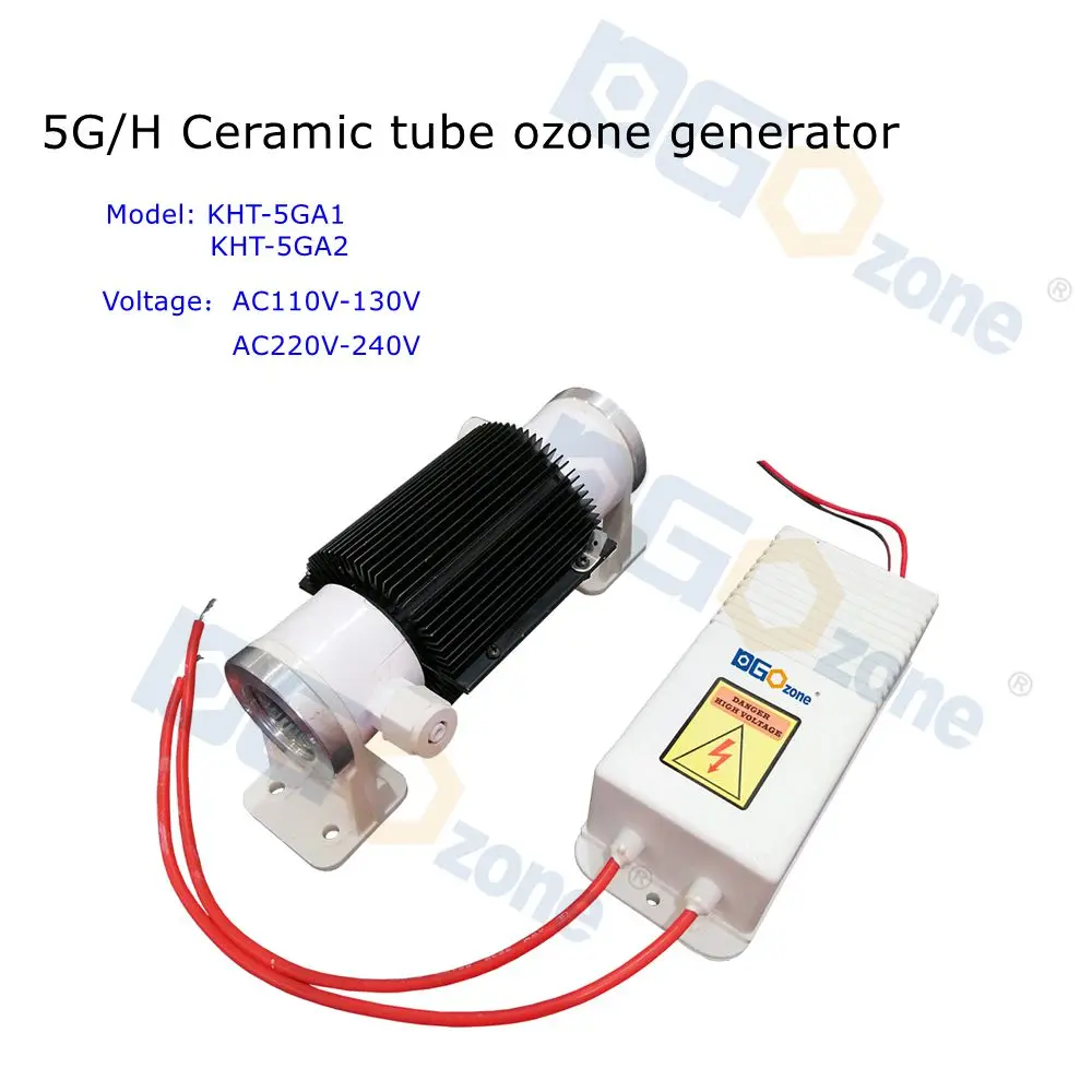 5G/H Ozone Generator with Ceramic Tube Ozonator Water Purifying Swimming Pool Air Cooling O3 DGOzone