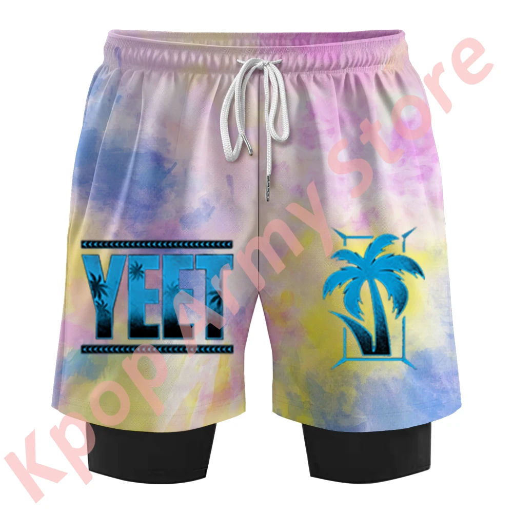 

Jey Uso Yeet Logo Merch Print Fake Two Shorts Cosplay Women Men Fashion Casual Streetwear